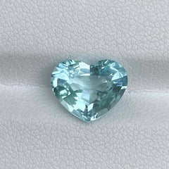 2.75 Carats Heart Cut Aquamarine Stone