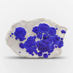 Azurite Crystal on Kaolinite Matrix