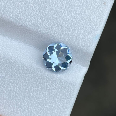 Celestial Fancy Cut Aquamarine 1.85 carats Round Shaped Natural Pakistani Gemstone