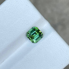 1.60 Greenish Blue Tourmaline Asscher