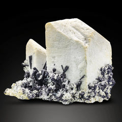 Large Piece Microcline On Tourmaline