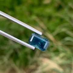 Magnificent Sea-Blue Sapphire 3.10 Carats Emerald Cut Natural Madagascar's Gemstone