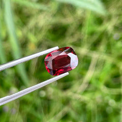 Glowing Red Burmese Spinel 2.15 carats Cushion Cut Natural Loose Gemstone