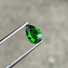 Chrome Tourmaline 1.35 carats Pear Cut