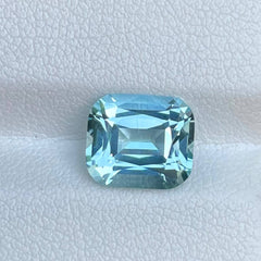 2.80 Carats Blue Aquamarine Cushion Cut