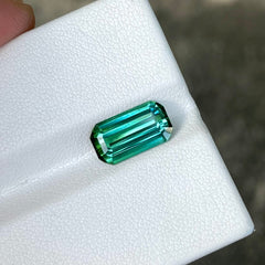 Bluish Green Tourmaline 3.50 Carat Cut