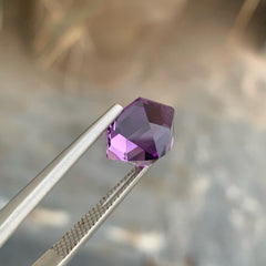 Hexagon Amethyst 5 carats Hexagonal Cut Natural Brazilian Gemstone