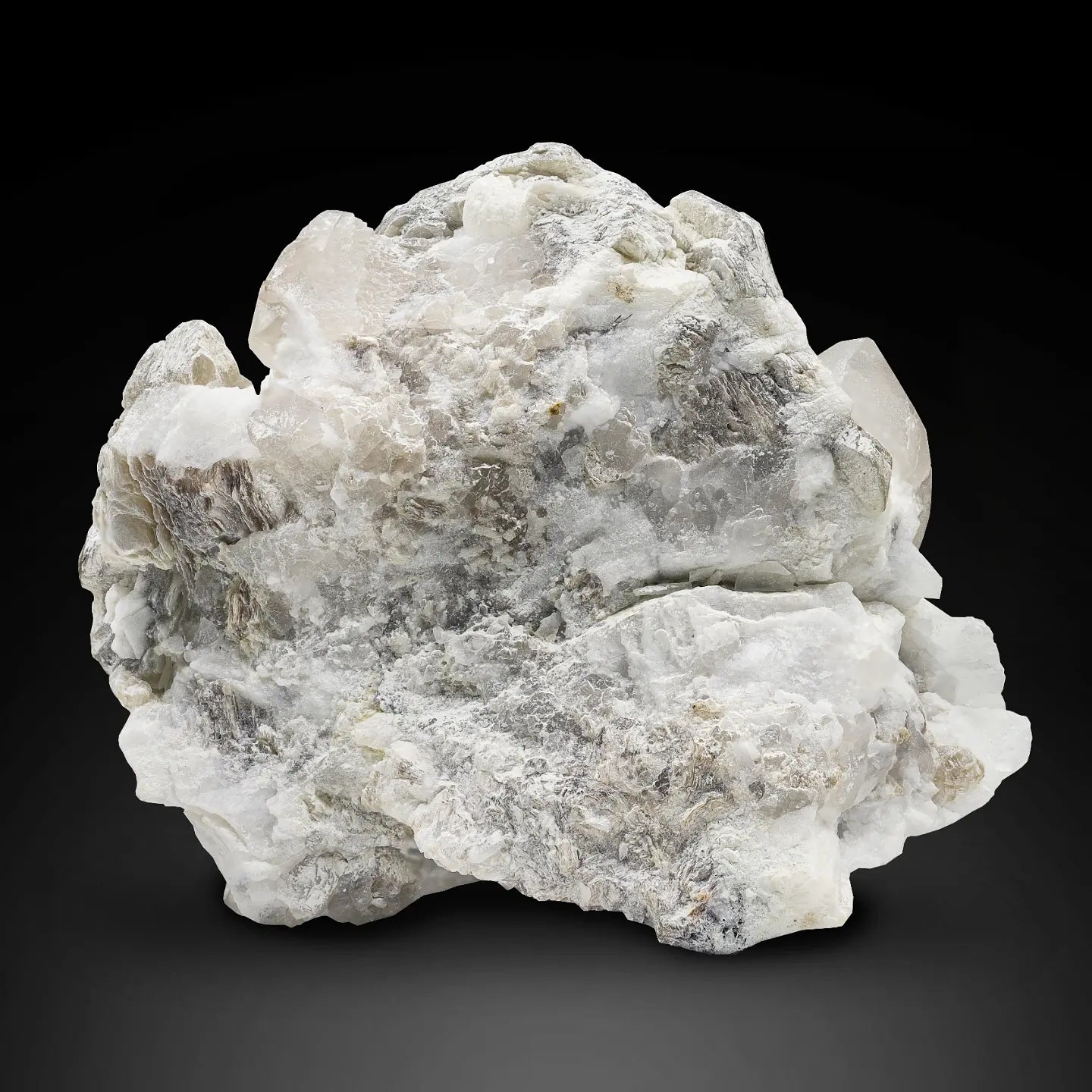 Silver Muscovite Mica on Cleavelandite