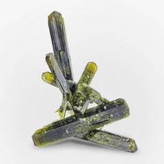 Artistic Translucent Epidote Crystals