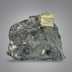 Golden Color Pyrite crystal on matrix from Skardu, Pakistan