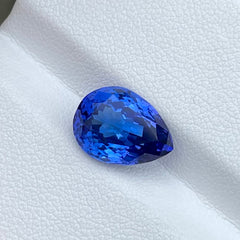 Pear Shaped Blue Tanzanite Stone 4.50 carats Natural Tanzania Gemstone