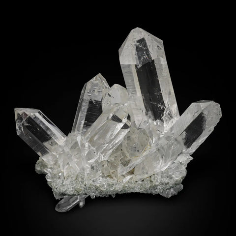 Cluster of Quartz Crystals from India
