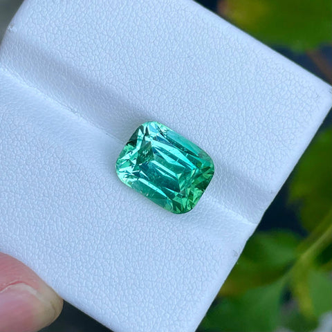 6.78 Carats Mint Green Tourmaline Stone