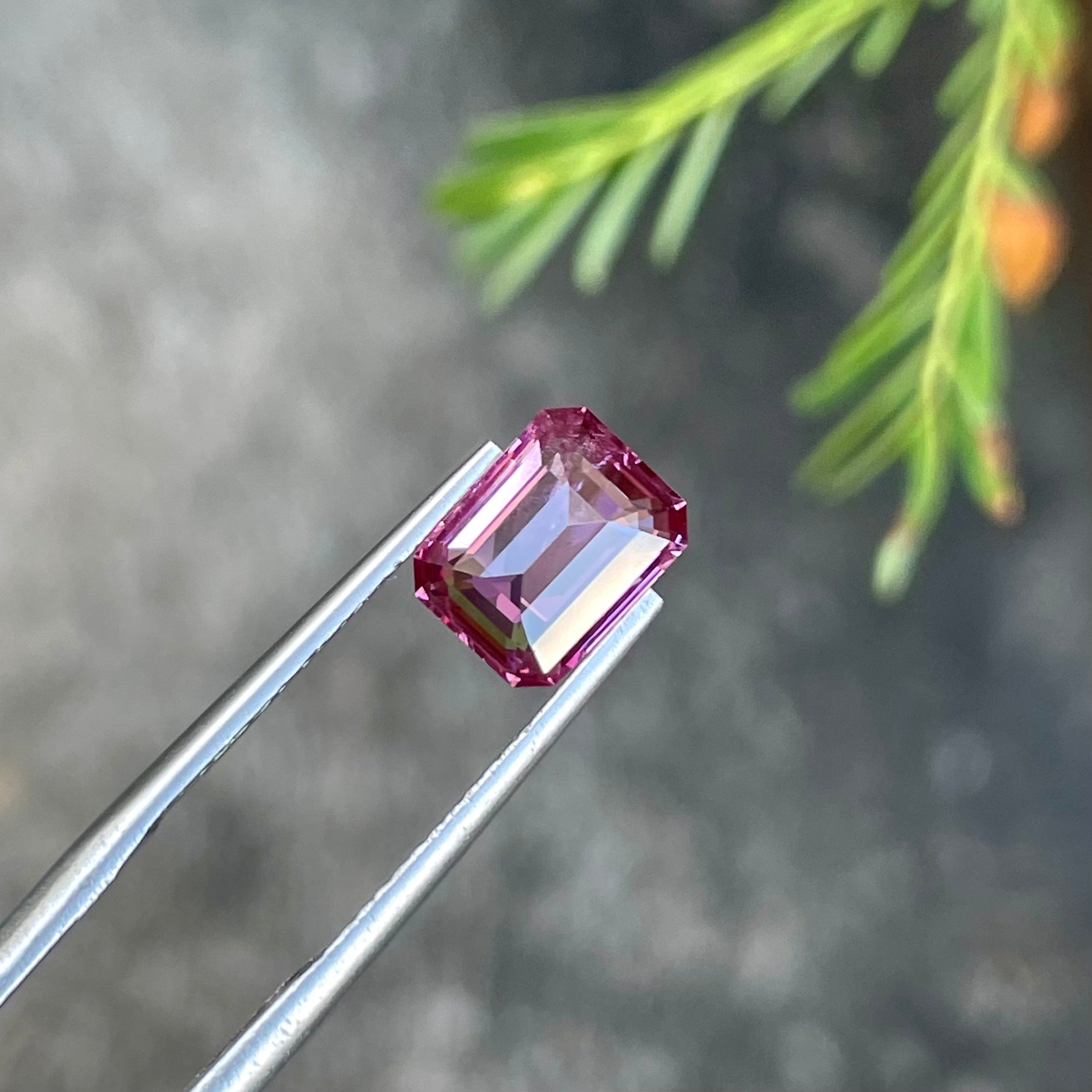 Pink Hued Spinel 2.20 Carats Emerald Cut