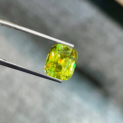 4.05 Carats Cushion Sphene Gemstone