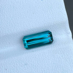 Exquisite Indicolite Tourmaline 2.30 carats Emerald Cut Loose Afghani Tourmaline