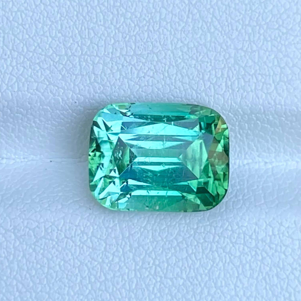 6.78 Carats Mint Green Tourmaline Stone