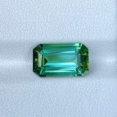 Bluish Green Tourmaline 4.35 Carat Cut