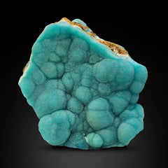 Blue Aragonite Crystal Cluster On Matrix