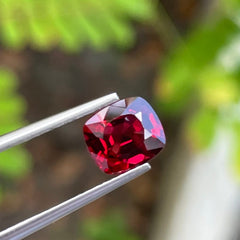 Shop Fine Quality Red Burmese Spinel 1.50 carats Cushion Cut Natural Gemstone