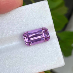 9.0 Carats Purple Kunzite Emerald Cut