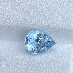 Scintillating Pear Cut Aquamarine 1.85 carats Loose Natural Pakistani Gemstone