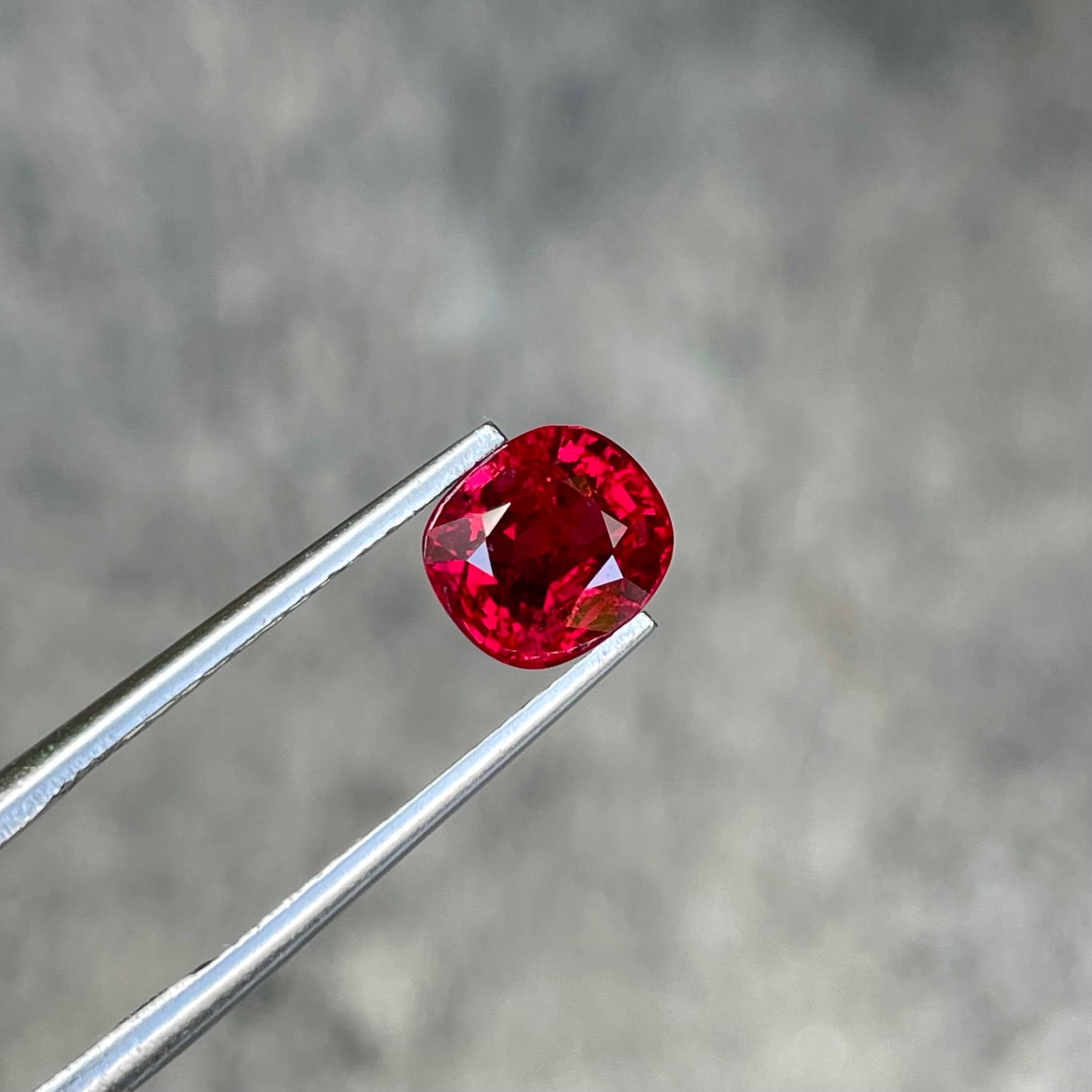 2.05 Carats Burmese Spinel Cushion Cut