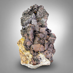 Nebulous Sculptural Specimen of Siderite Crystal Aggregate on Matrix from Pakistan