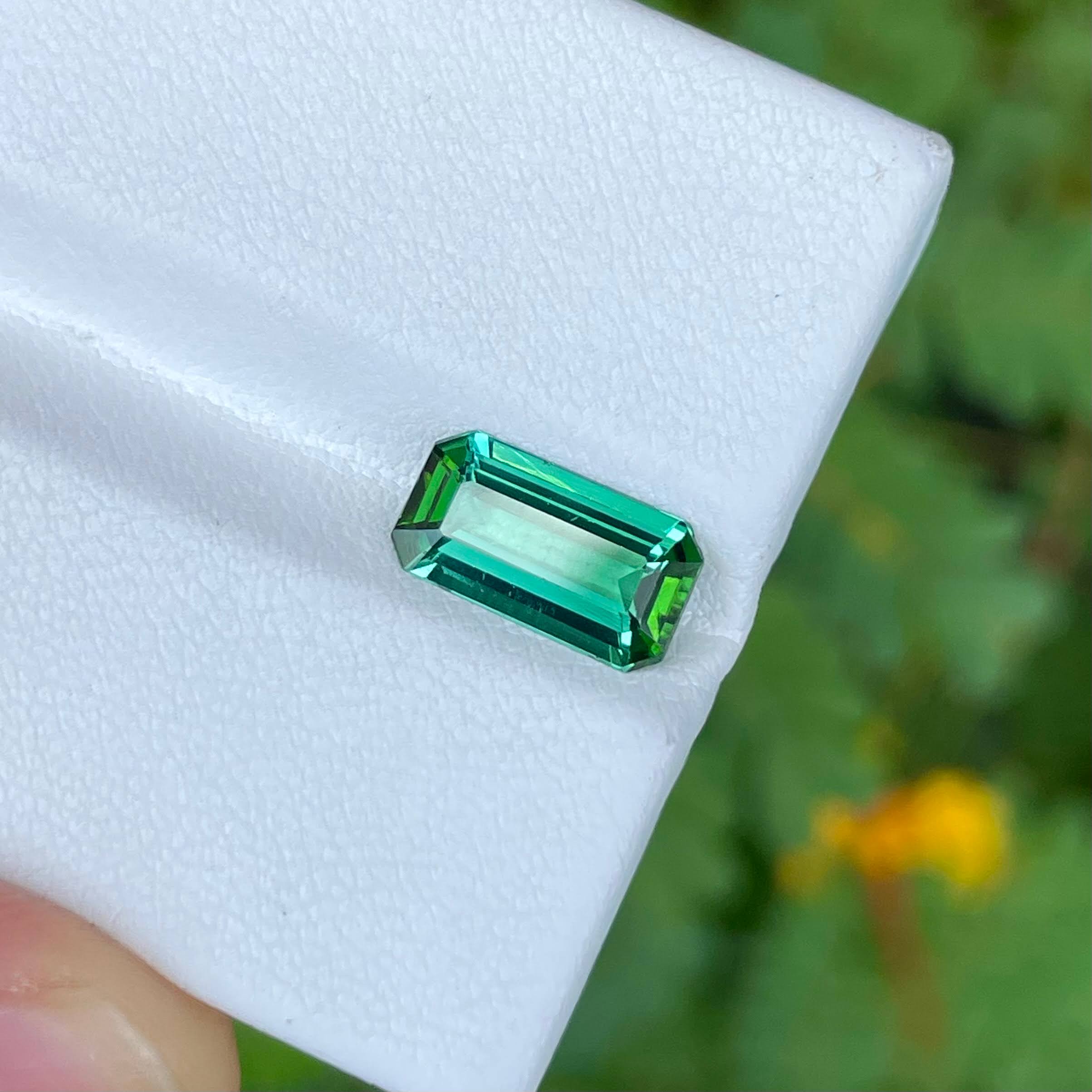 2.30 Greenish Blue Tourmaline Emerald