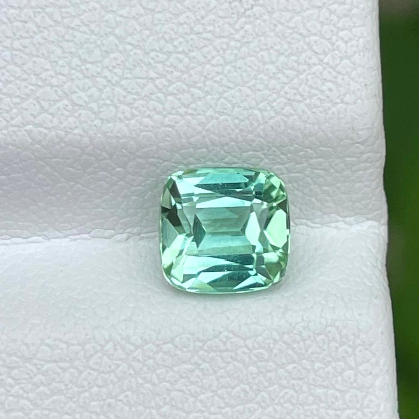 Sea Form Blue Tourmaline 1.50 carats Cushion Cut Natural Afghani Gemstone