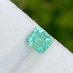 Premium Afghan Emerald 1.15 caters Emerald Cut Natural Loose Gemstone