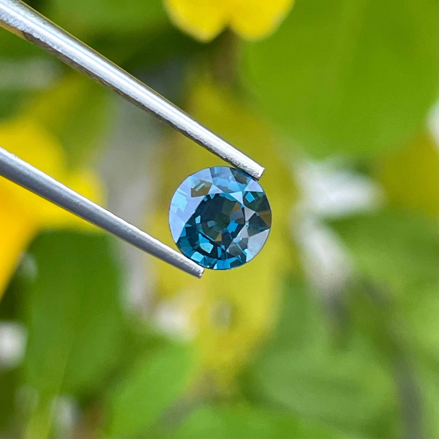 Vivid Blue Spinel 1.15 Carat Round Gem