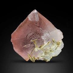 Fluorite Crystal on Muscovite Specimen