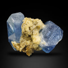 New Find Celestite with Calcite Matrix