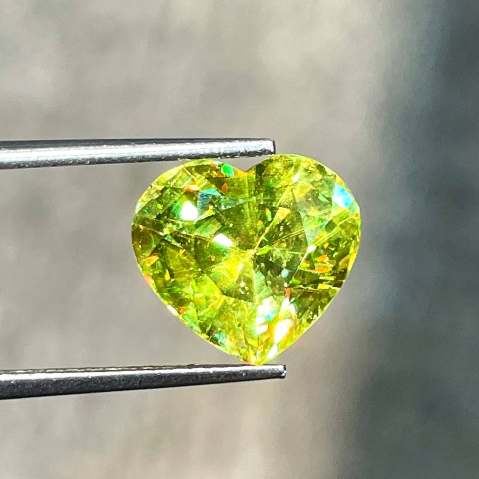 5.15 Carats Heart Cut Sphene Gemstone