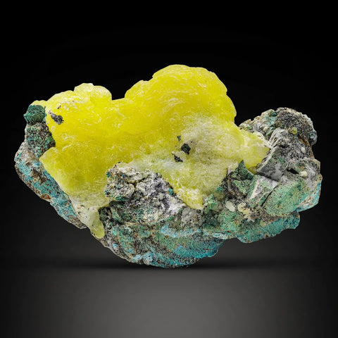 Botryoidal Brucite With Chrysocolla