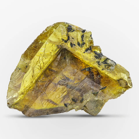 Titanite Crystal With Aegirine Crystal
