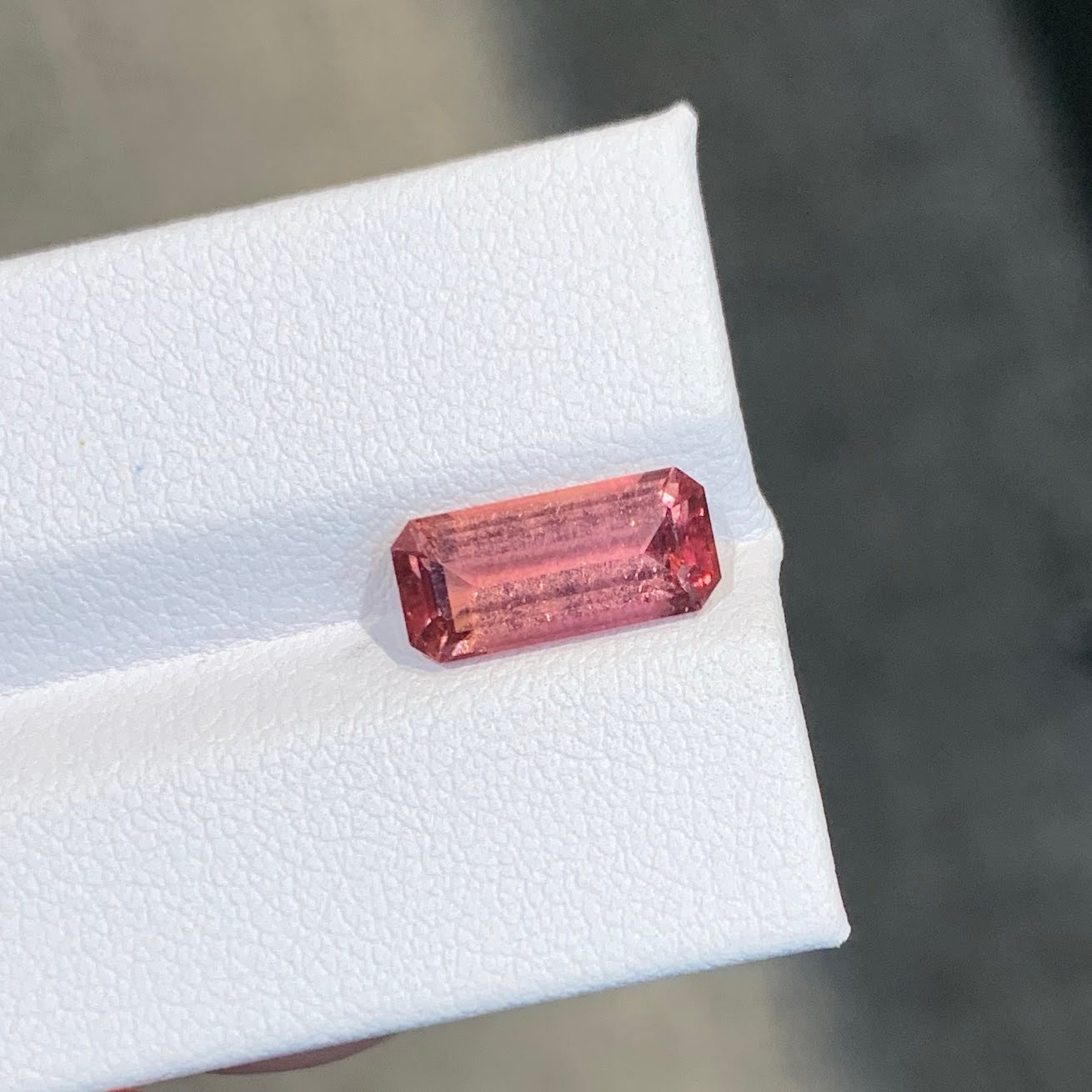 2.84 Carat Pink Tourmaline Emerald Cut