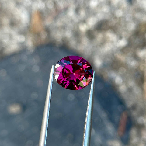 1.80 Carat Pinkish Red Garnet Stone