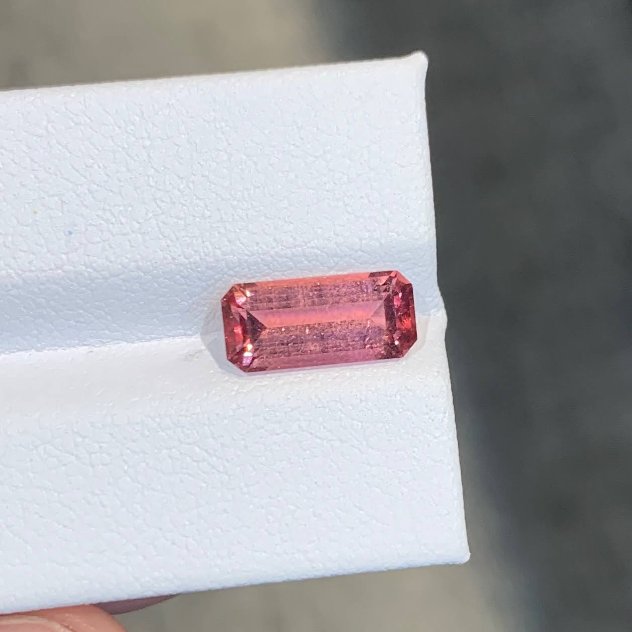 2.84 Carat Pink Tourmaline Emerald Cut