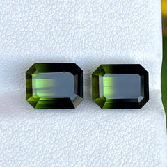 7.13 Carats Bi Color Tourmaline Pair