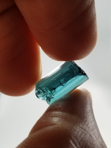 19 Carats of Rough Indicolite Tourmaline for Faceting