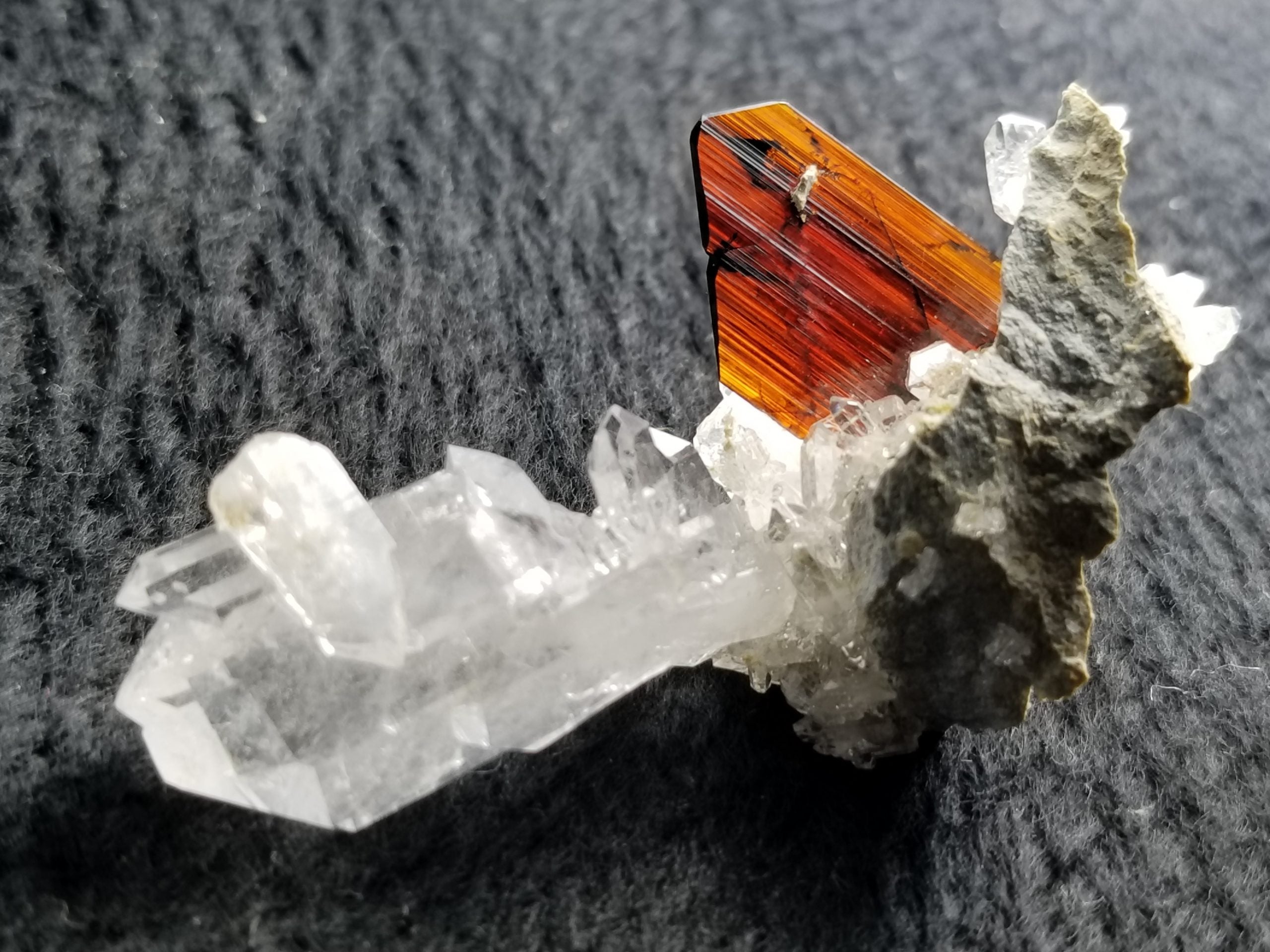 Gorgeous Brookite Fine Gemmy Crystal on Matrix
