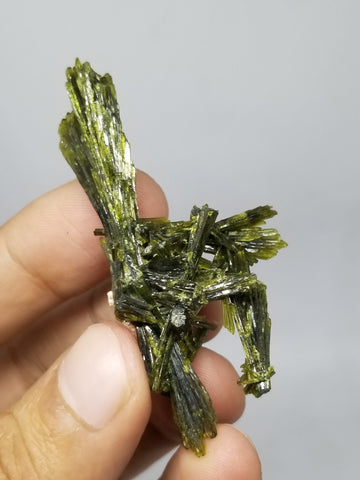 Nice Cluster of Epidote Crystals with Fine Luster and Color