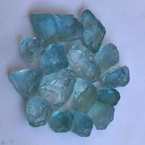 Beryl: 24.20 Grams Beautiful Blue Color Faceting Rough Aquamarine