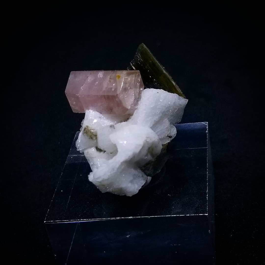 Buy Beautiful Pink Double Terminated Apatite on Albite With Muscovite