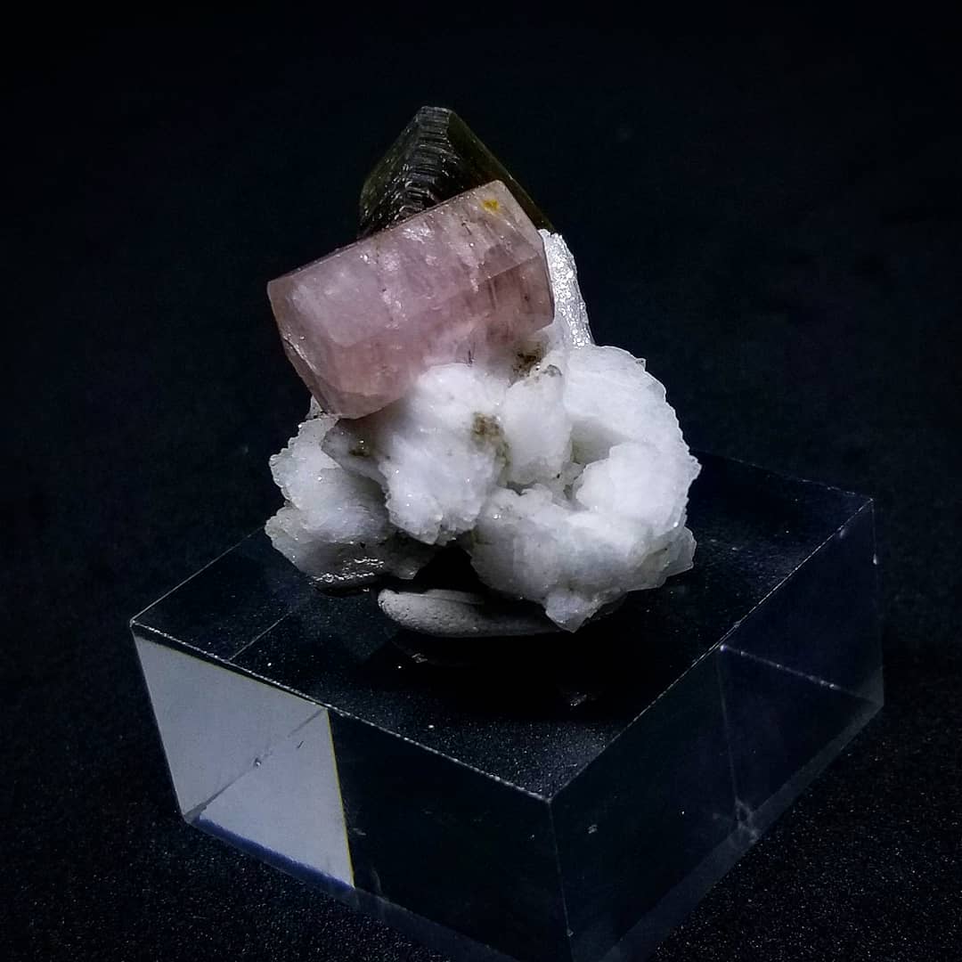 Buy Beautiful Pink Double Terminated Apatite on Albite With Muscovite