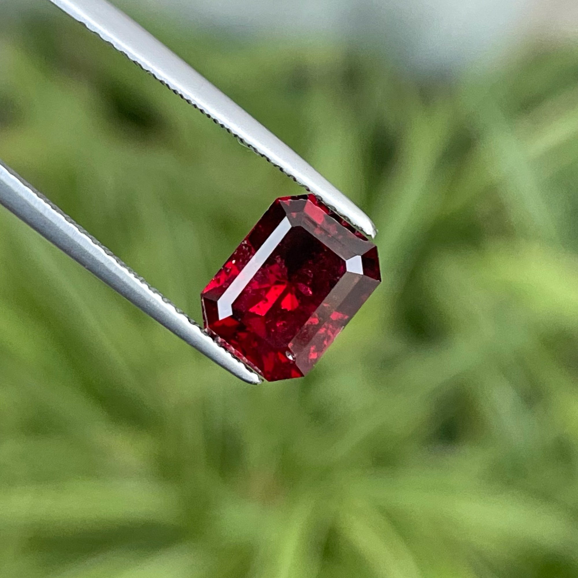 Adorable Deep Red Cut Garnet Stone