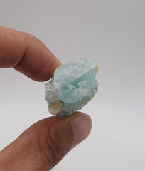 Adorable Sky-Blue Aquamarine With White Albite