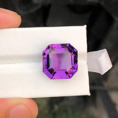 Asscher Cut Loose Amethyst